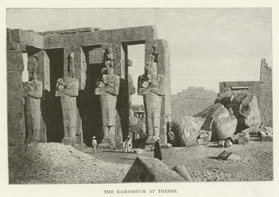 Ramesseum v Thébách od American School
