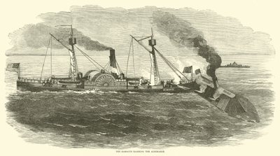 Sassacus narážení na Albemarle, říjen 1864 od American School