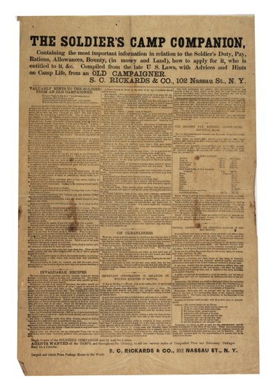 The Soldiers Camp Companion, c.1861-1865 od American School