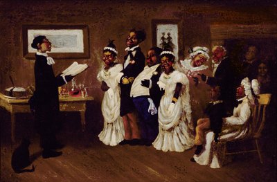 Svatba, kolem roku 1850 od American School