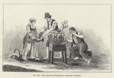 Podvádějící neapolský chesnut huckster od American School