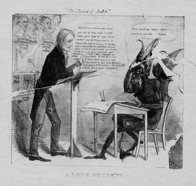 Bezva vtip: pozdní student, 1827 od American School