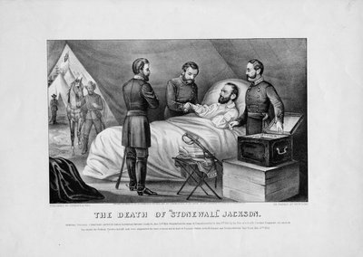 Smrt Stonewalla Jacksona, hospoda. od Currier & Ives, 1872 od American School