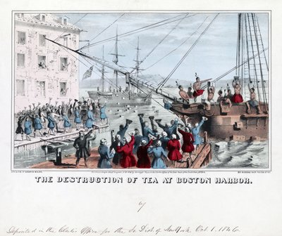 Zničení čaje v Boston Harbor, hospoda od American School