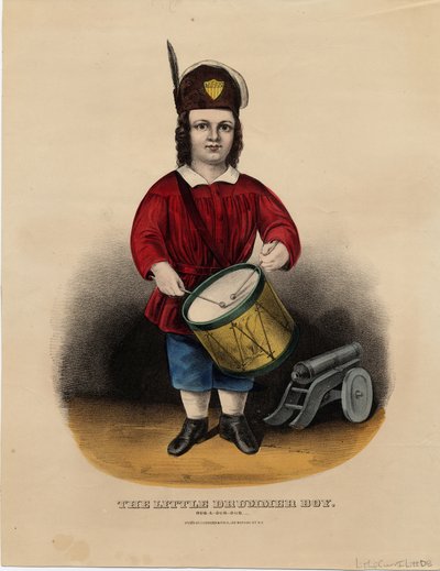 Malý bubeník: rub-a-dub-dub, hospoda. od Currier & Ives, kolem roku 1860 od American School
