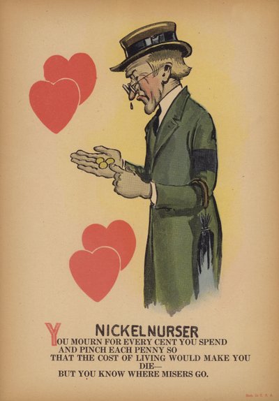 The nickelnurser (barevná litografie) od American School