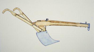Ocelový radličný pluh (barva litho) od American School