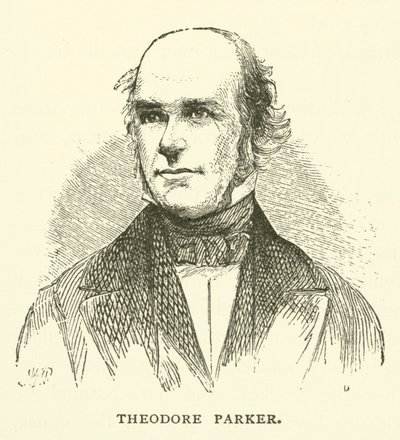 Theodore Parker, americký unitářský ministr, transcendentalista a abolicionista od American School