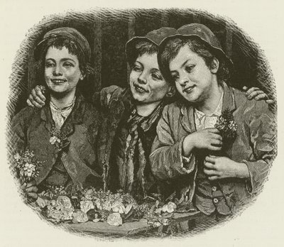 Tvrdí zákazníci, z obrazu J G Brown od American School