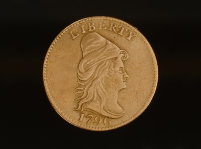 Čtvrtka orla s turbanovou hlavou, 1796 (kov) od American School