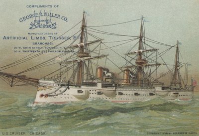 Křižník amerického námořnictva USS Chicago, 1898 od American School