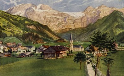 Pod ledovcem Wildstrubel (barva litho) od American School