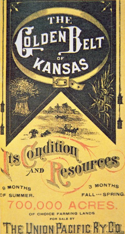 Union Pacific Railroad Poster, cca 1880 (barevný lito) od American School