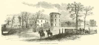 Arsenal Spojených států ve Fayetteville, březen 1865 od American School