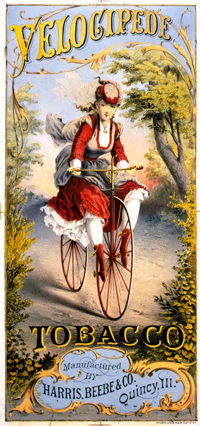 Reklama na tabákový časopis Velocipede od American School