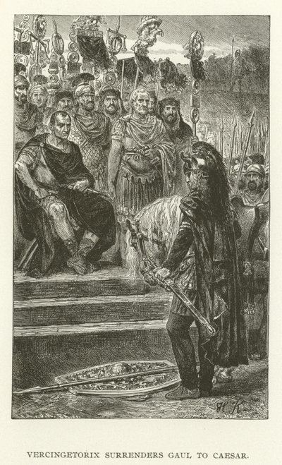 Vercingetorix vzdává Galii Caesarovi od American School