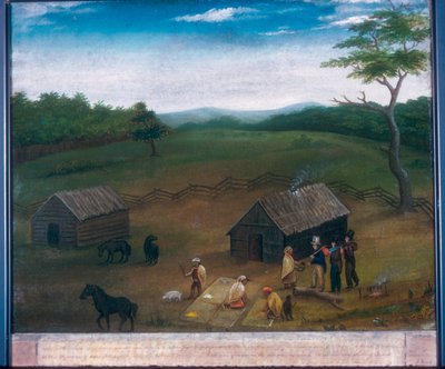 Pohled v Elkhart County, Indiana (olej na plátně) od American School