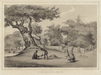 Vesnice poblíž Napha, Lew Chew (ostrovy Ryukyu) od American School