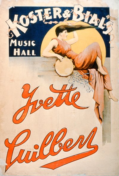 Yvette Guilbert (asi 1869-1944) v Koster and Bials Music Hall, New York od American School