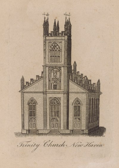 Kostel Nejsvětější Trojice, New Haven od Amos Doolittle