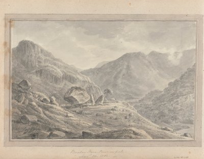Pohledy v Anglii, Skotsku a Walesu: Bowder Stone Borrowdale, 30. srpna 1802 od Amos Green