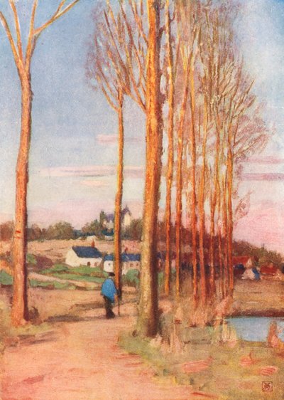 Cesta do Clochegourde (barevná litografie) od Amy B. Atkinson