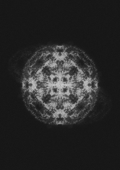 Zářící abstraktní koule od Amy Louise Baker