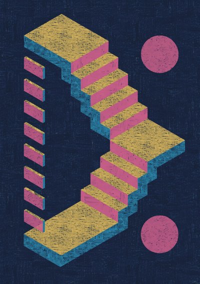 Iluze nemožného schodiště od Amy Louise Baker