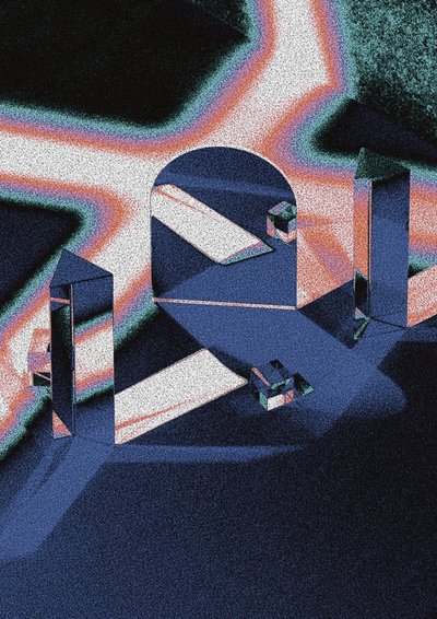 Prizmatický světelný oblouk od Amy Louise Baker