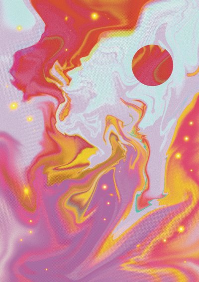 Zářivá planeta v pohybu od Amy Louise Baker