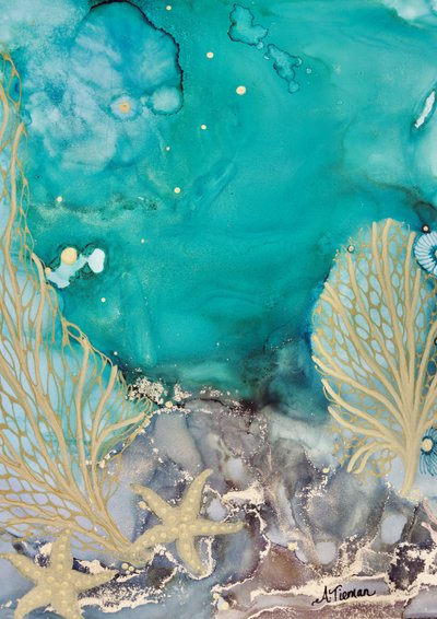 Zlatá mořská hvězdice od Amy Tieman