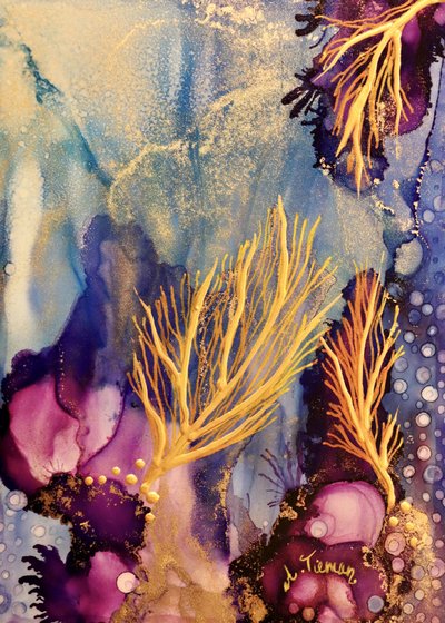 Zářivý zlatý korál od Amy Tieman