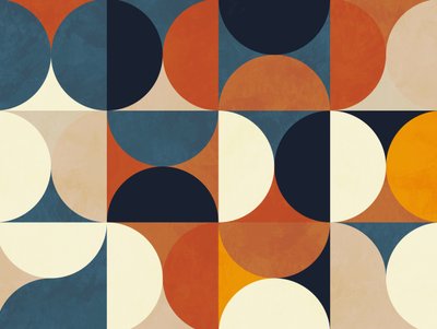 Geometrie New12 hnědá od Ana Rut Bre