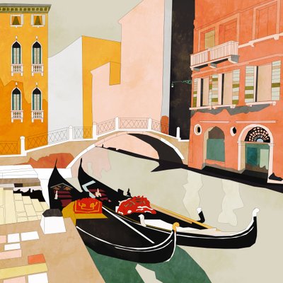 Benátky – gondoly od Ana Rut Bre