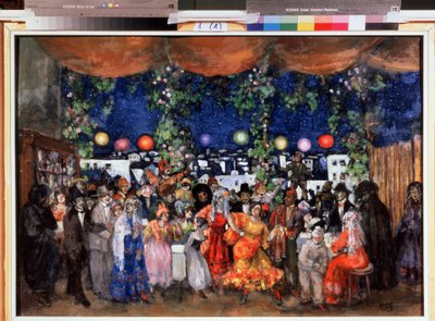 Karneval ve Španělsku (Karneval ve Španělsku). Obraz Anatolije Afanasjeviče Arapova (1876-1949). Olej na kartonu, 68,5 x 98,5 cm od Anatoli Afanasyevich Arapov