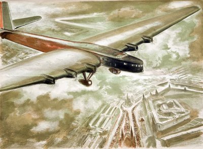 Přelet nad Rudým náměstím, 1937. od Anatoly Andreyevich Suvorov