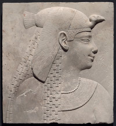 Plaketa s vyobrazením královny nebo bohyně od Ancient Egyptian