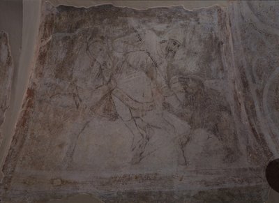 Hon na medvěda, 11. století od Ancient Russian frescos
