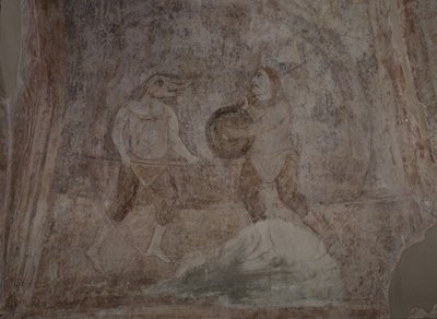 Bojová scéna v Hipodromu, 11. století od Ancient Russian frescos