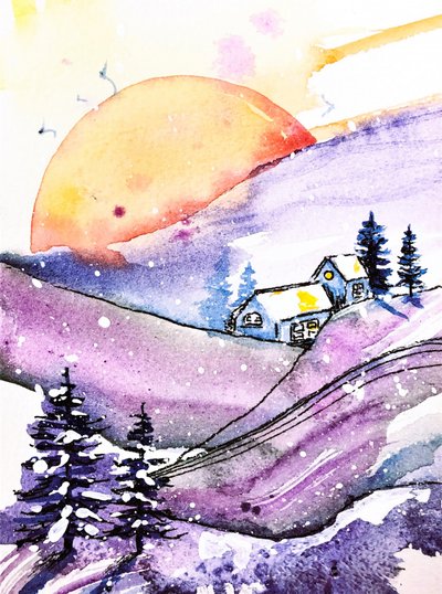 Chata Winter Moon od Anda Bieza
