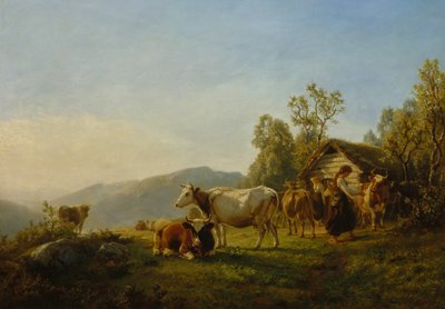 Dojnice s krávami od Anders Askevold