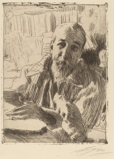 Anatole Francie, 1906. od Anders Leonard Zorn