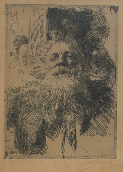 Auguste Rodin od Anders Leonard Zorn