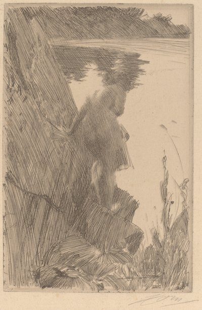 Bather III Bather from the Back, 1896. od Anders Leonard Zorn