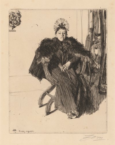 Isabella Stewart Gardner od Anders Leonard Zorn
