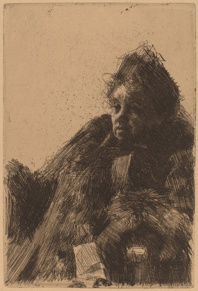 Madame Simon, II, 1891. od Anders Leonard Zorn