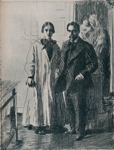 Pan a paní Atherton Curtisovi z leptu Anderse Zorna, c1880-1906, 1906 od Anders Leonard Zorn