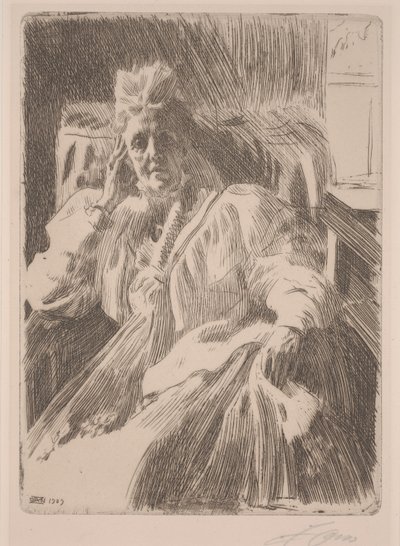 Švédská královna Sophia od Anders Leonard Zorn