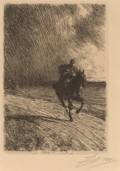 Bouře, 1891. od Anders Leonard Zorn