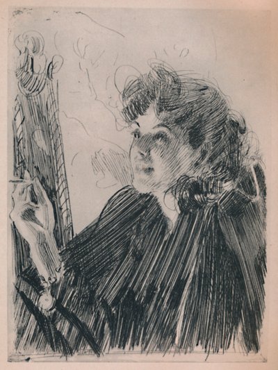 Cigaretový tanec, kolem 90. let 19. století, 1946 od Anders Leonard Zorn